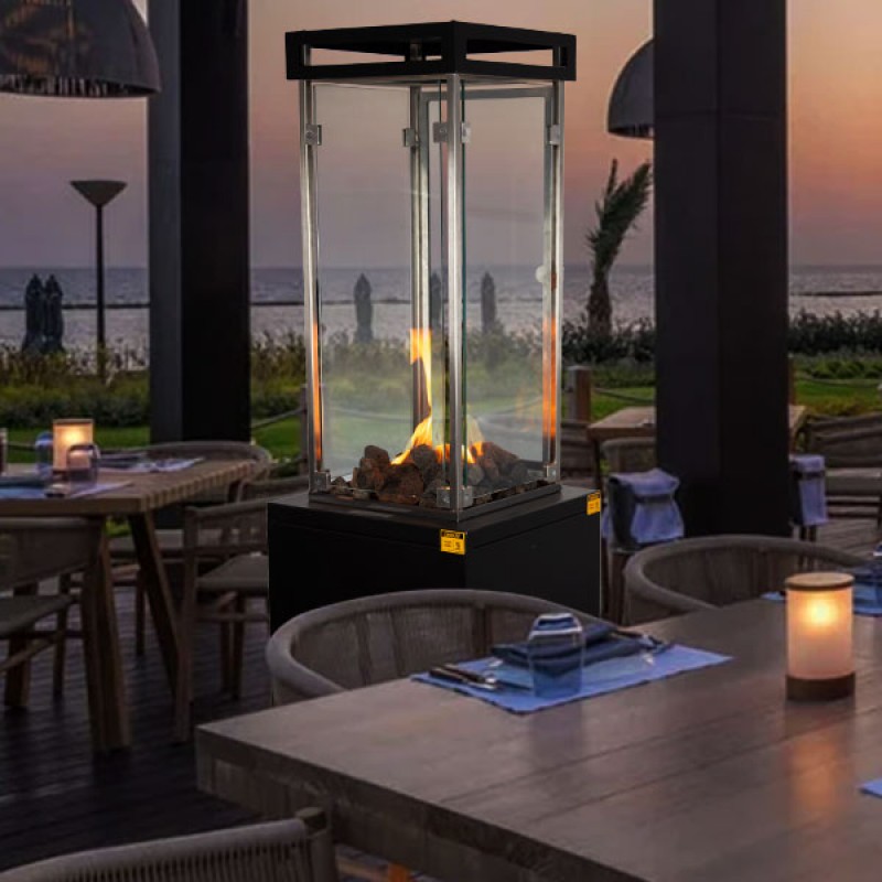 Θερμάστρα αερίου ERMIS  Κωδικός Προϊόντος: 97.1717  απόδοση 9.5kw. Διαστάσεις ΠxΒxΥ40 x 40 x 160 cm