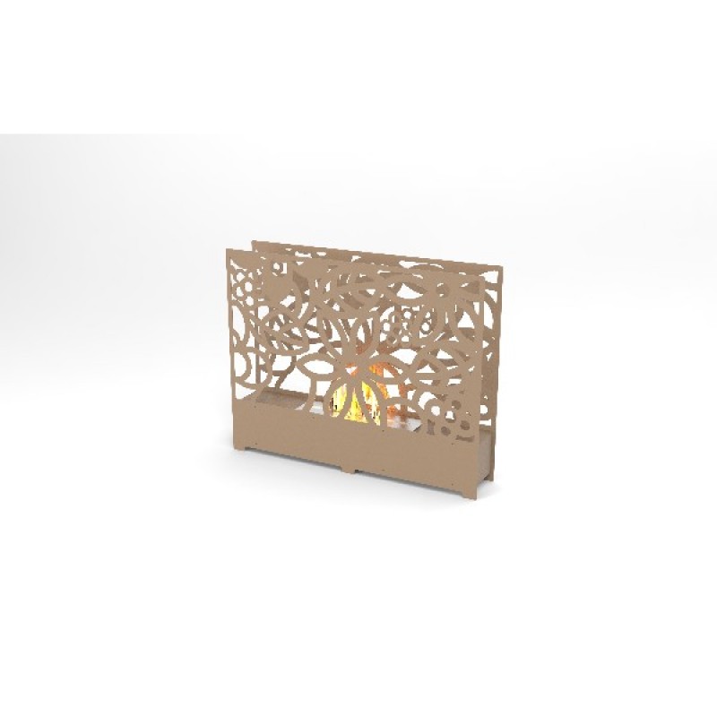 Τζάκι βιοαιθανόλης Bio Flowers  Κωδικός Προϊόντος:97.1720  Ισχύς 1.8 - 2.8 kw ΠxΒxΥ  57 x 10 x 45 cm 