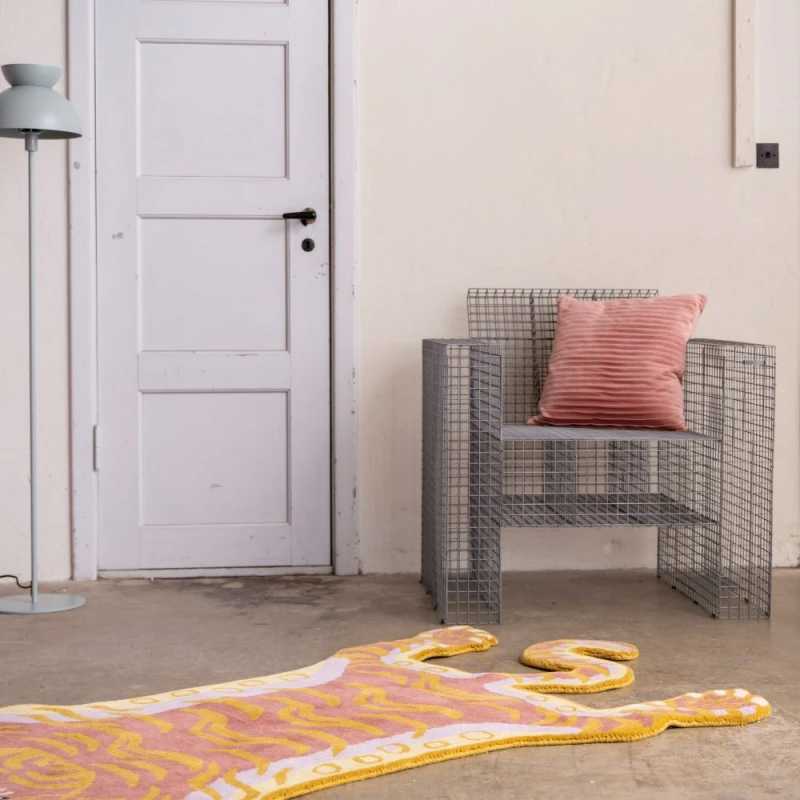 Πολυθρόνα μεταλλική WIRE SMALL LOUNGE ARMCHAIR  - code 56652   W: 80.4 x H: 80.5 x D: 72 cm.