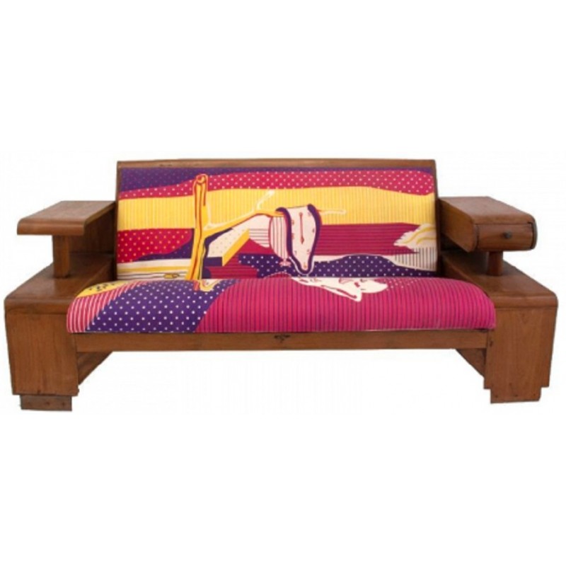 KANAΠΕΣ THE PERSISTENCE OF MEMORY TEAK - ΚΩΔ. 1626063   Μήκος: 162 cm, Πλάτος: 60 cm, Ύψος: 63 cm