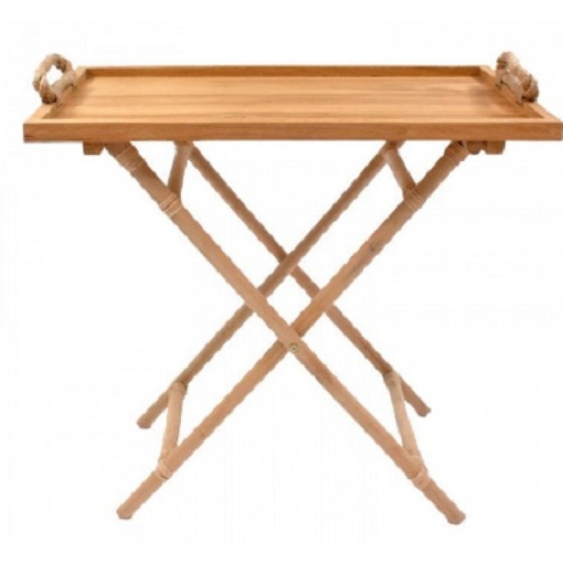 ΠΤΥΣΣΟΜΕΝΟ ΤΡΑΠΕΖΑΚΙ ΣΕΡΒΙΤΟΡΟΥ TEAK ΚΩΔ.744467  ΔΙΑΣΤΑΣΕΙΣ  Μήκος: 74 cm, Πλάτος: 44 cm, Ύψος: 67 cm 