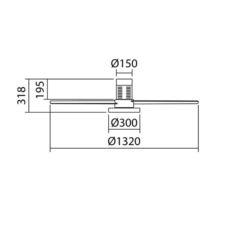 Μαύρος ανεμιστήρας οροφής | BOSTON 7959  μοτέρ 26watt, φωτισμό led 36W – 3600Lm 