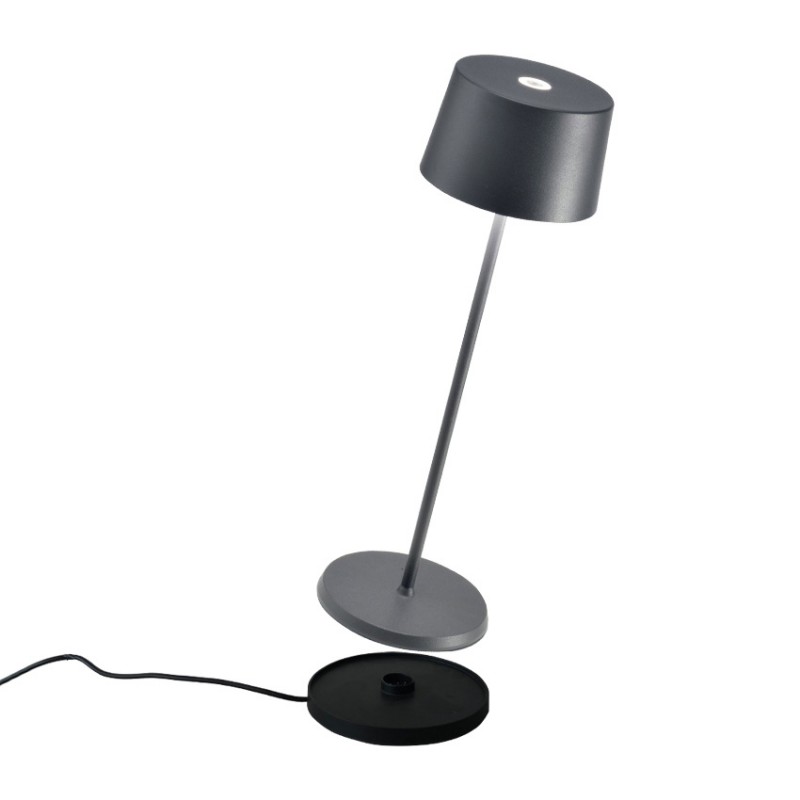 Φωτιστικό εξωτερικού χώρου με μπαταρίες | OLIVIA 850N3 Υλικό: Αλουμίνιο  Χρώμα: Μαύρο