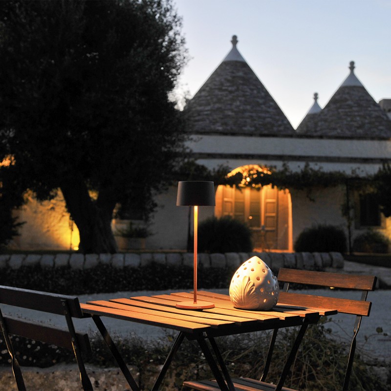 Φωτιστικό εξωτερικού χώρου με μπαταρίες | OLIVIA 850N3 Υλικό: Αλουμίνιο  Χρώμα: Μαύρο