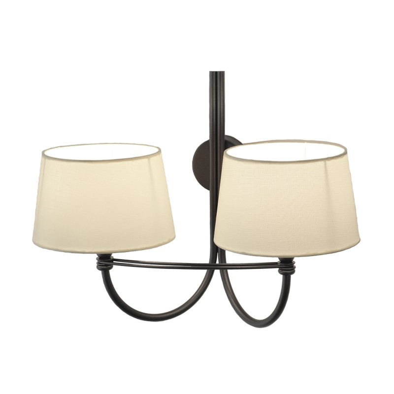 Παραδοσιακή απλίκα με καπέλα σε πατίνα γραφίτη | VILLAGE 79535/2K