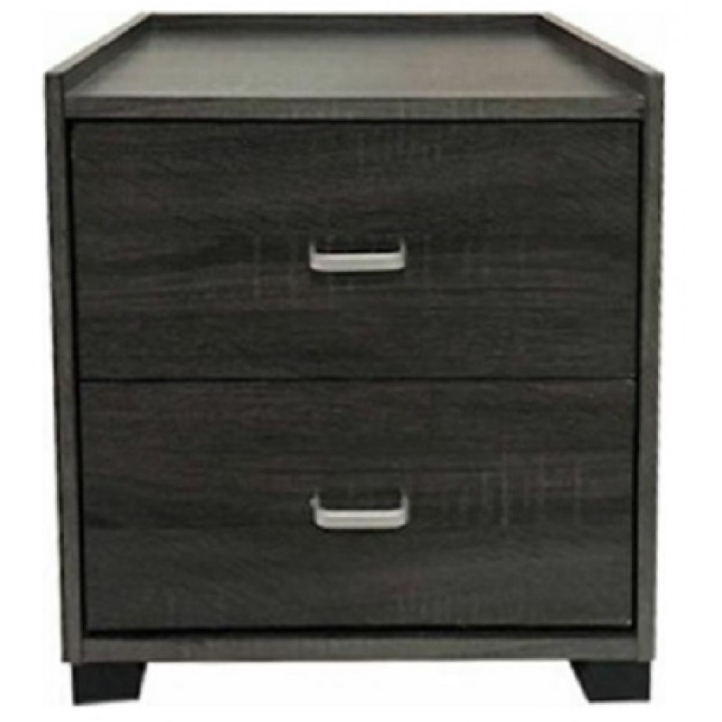 ΚΟΜΟΔΙΝΟ ΜΕ ΔΥΟ ΣΥΡΤΑΡΙΑ 43x40x43 εκ  ΓΚΡΙ ΟΞΙΑ 65-35594-30