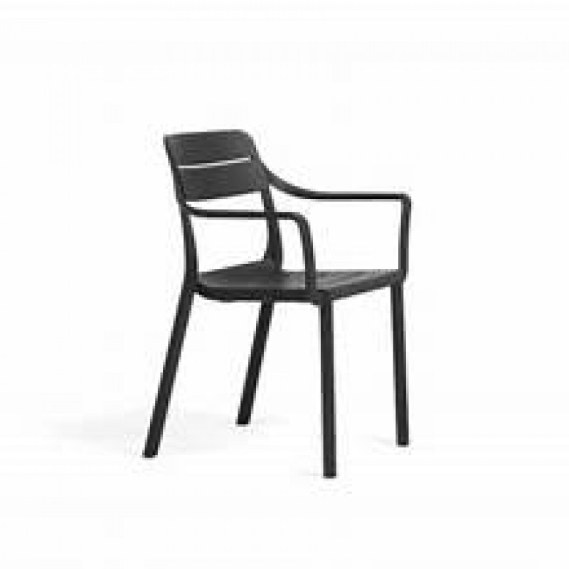 Πολυθρόνα Κήπου Nardi Cassia Armchair (ANTRACITE 40220.02.000 )  81.5x45.5x59cm  ανθρακί  χρώμα 