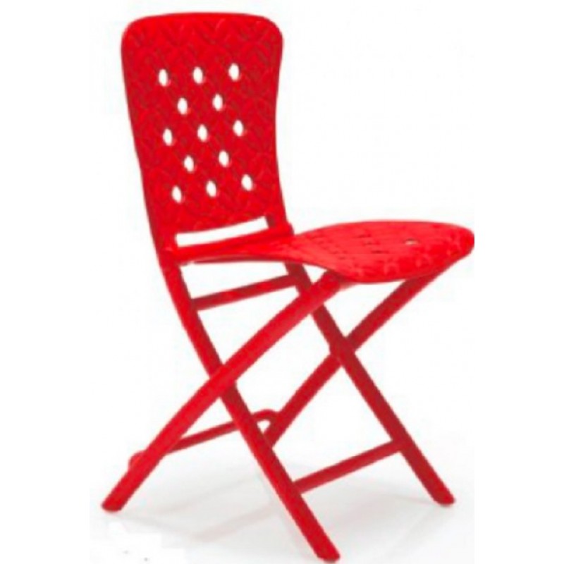 Nardi Zac spring - Καρέκλα πολυπροπυλενίου κόκκινη (40325.07.000)  45x51,5x84,5cm