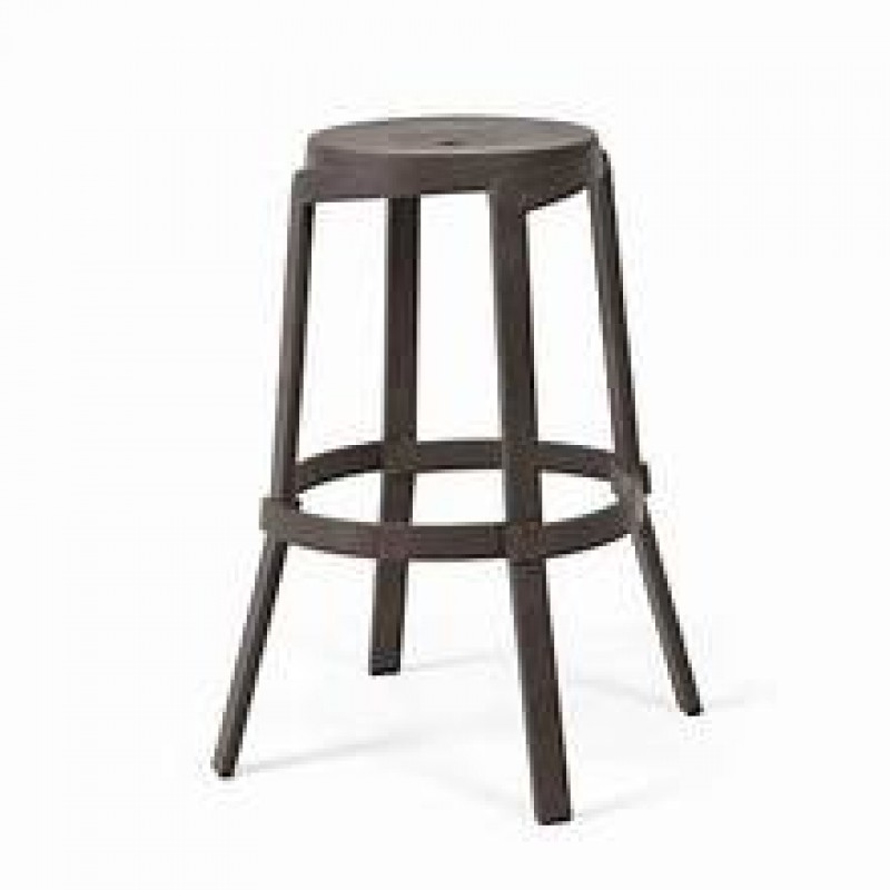 NARDI  STACK MAXI STOOL   TERRA 40358.44.000   - Σκαμπο πολυπροπυλενιο φ 48 χ 76 cm   