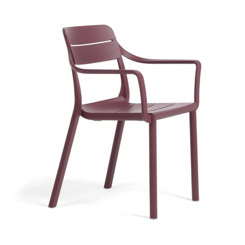 Πολυθρόνα Κήπου Nardi Cassia Armchair ( BORGOGNA 40220.38.000)  81.5x45.5x59cm χρωμα   βουργουνδί 