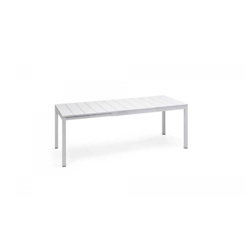 Rio Alu 140 Ext.  BIANCO  48653.00.000 Ref. 486  Τραπέζι  αλουμινίου Extensible table. 140 - 210 x 85 x 75h cm.