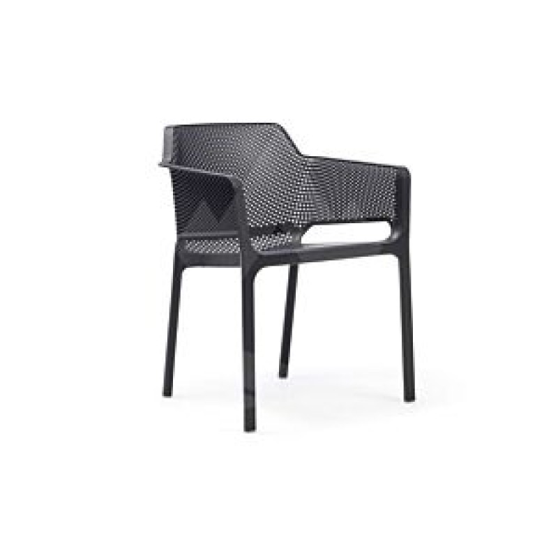 Πολυθρόνα Πολυπροπυλενίου Nardi Νet 326 ANTRACITE 40326.02.000.06  διαστασεις   60x58x80(46)cm 