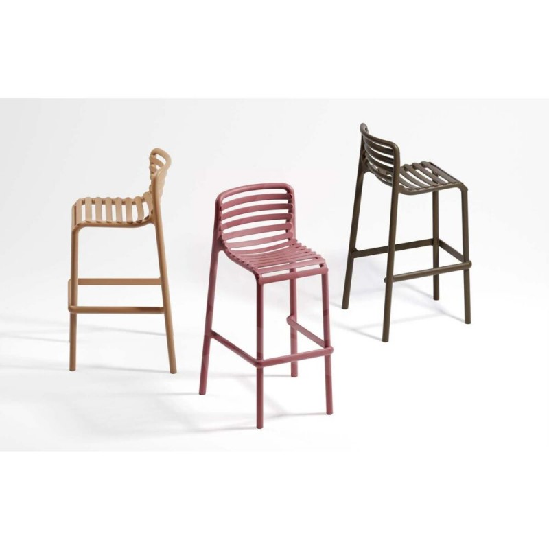 Σκαμπό εξωτερικού χώρου  DOGA STOOL TABACCO 40348.53.000  Πλάτος: 51Βάθος: 49,5Ύψος 75/100 cm