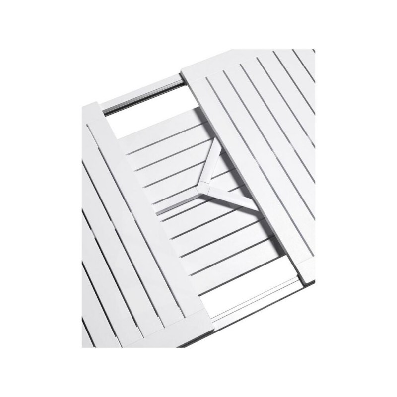 Rio Alu 140 Ext.  BIANCO  48653.00.000 Ref. 486  Τραπέζι  αλουμινίου Extensible table. 140 - 210 x 85 x 75h cm.