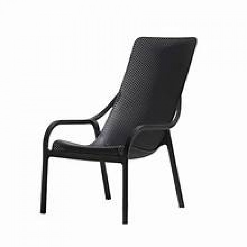 Net Lounge ANTRACITE 40329.02.000   Πολυθρονα relax απο πολυπροπυλενιο  χρώμα ΑΝΘΡΑΚΙ   61,5*90*42/99cm 