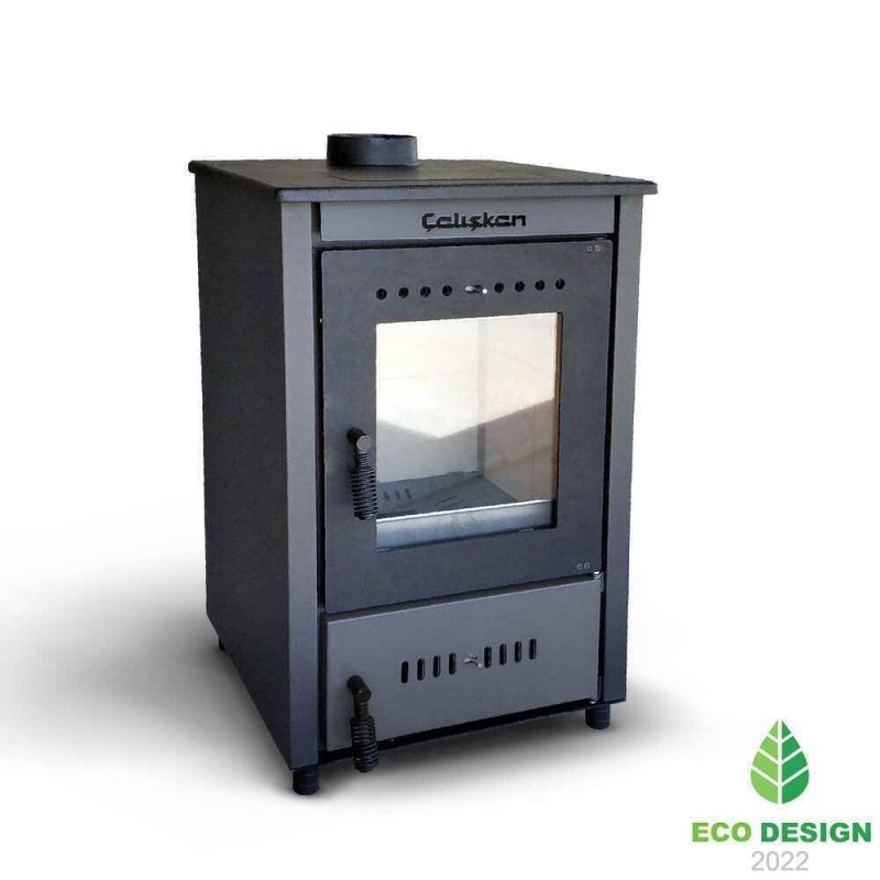 Caliskan 301 Μαντεμένια Ξυλόσομπα Γκρι Κωδικός: 45766626 Συνολική ισχύς θέρμανσης: 12.04 kW