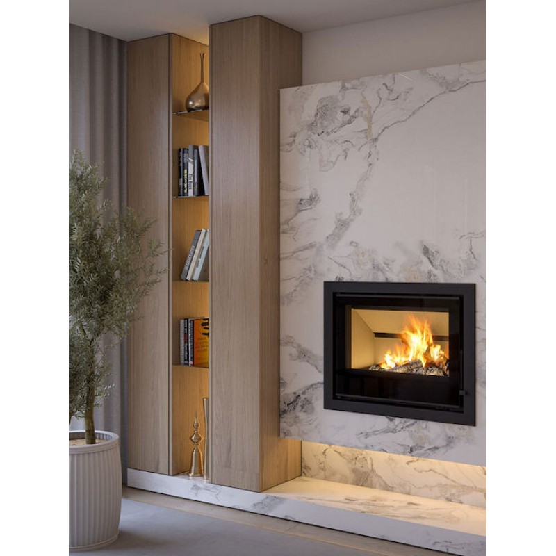 C&A Chama Salamander Cristal 69 ενεργειακή σόμπα ξύλου   Συνολική Θερμική Ισχύς9,8 kW   