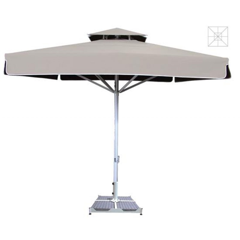 Ομπρέλα Δαπέδου R45 Τετράγωνη 4.5x4.5m