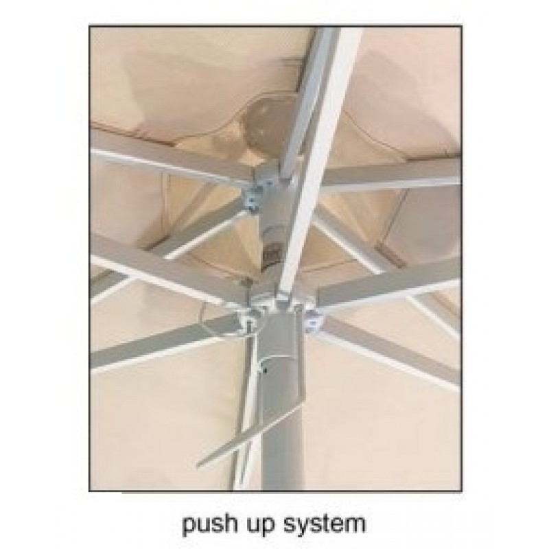 ΕΠΑΓΓΕΛΜΑΤΙΚΗ ΟΜΠΡΕΛΑ ΑΛΟΥΜΙΝΙΟΥ ΣΤΡΟΓΓΥΛΗ BRF250 ME ΠΟΛΥΕΣΤΕΡΙΚΟ ΠΑΝΙ 350GR ΕΚΡΟΥ Φ2,50Μ