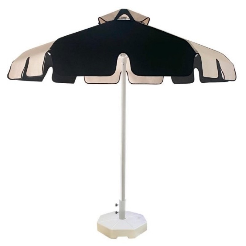 ΕΠΑΓΓΕΛΜΑΤΙΚΗ ΟΜΠΡΕΛΑ ΑΛΟΥΜΙΝΙΟΥ ΣΤΡΟΓΓΥΛΗ BRM250D ME ΠΑΝΙ DICKSON ΜΑΥΡΟ-ΕΚΡΟΥ Φ2,50Μ