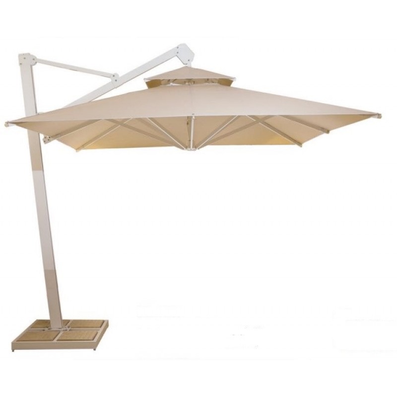 Ομπρέλα Κρεμαστή Τετράγωνη Αλουμινίου RK4400 Μπεζ 4x4m
