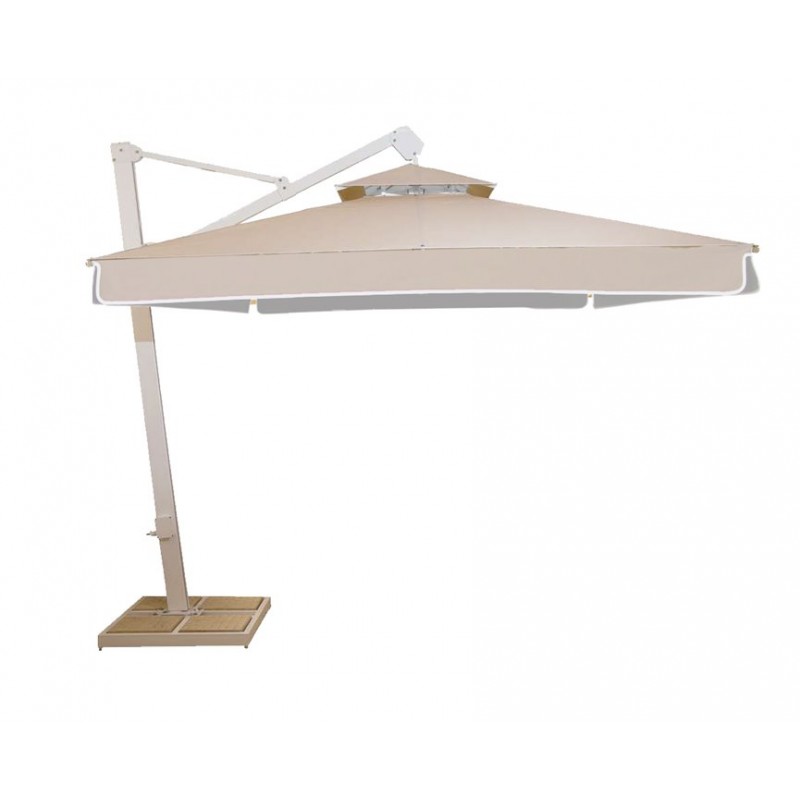 Ομπρέλα Κρεμαστή Τετράγωνη Αλουμινίου RK4400 Μπεζ 4x4m