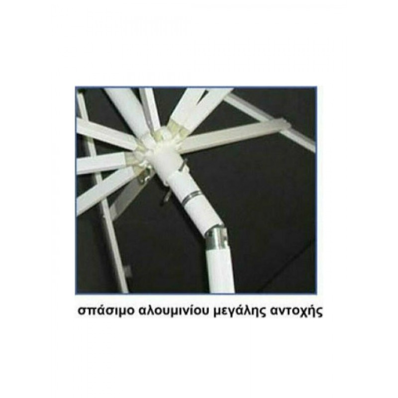 Ομπρέλα Δαπέδου Τετράγωνη Αλουμινίου RS300 με Βολάν 2.5Χ2.5m