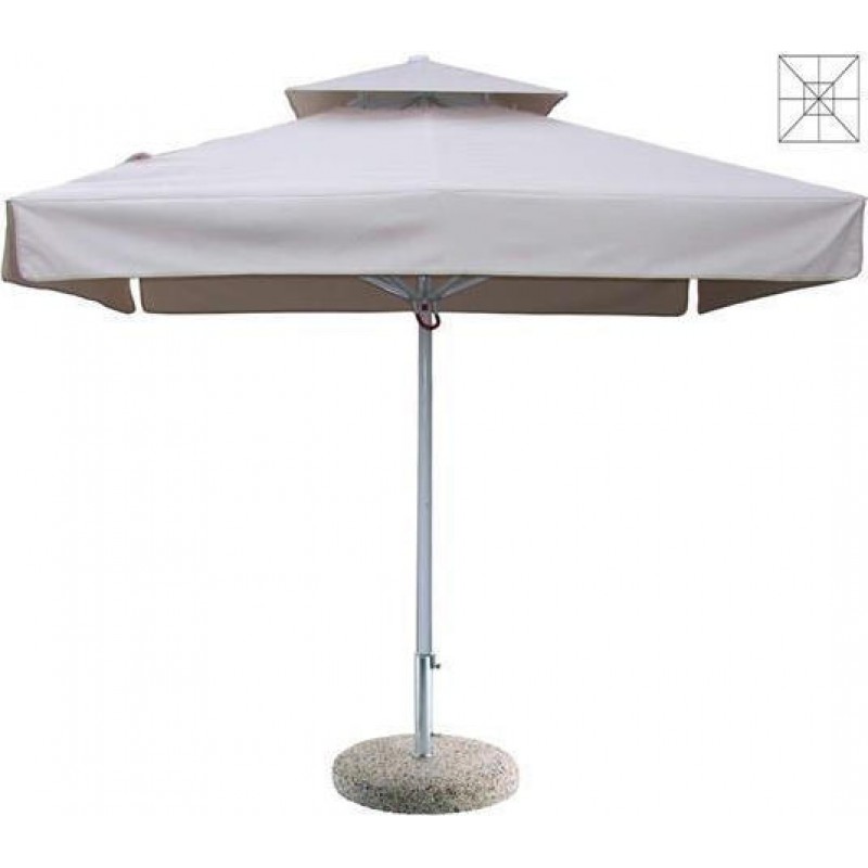 Ομπρέλα Δαπέδου Αλουμινίου E3500 Τετράγωνη 3.5x3.5m