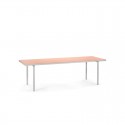 Τραπεζι αλουμινίου ροζ - γκρί  ALU DINING TABLE 240 PINK BY MULLER VAN SEVEREN   240 × 85 × 74 cm (L x W x H)  