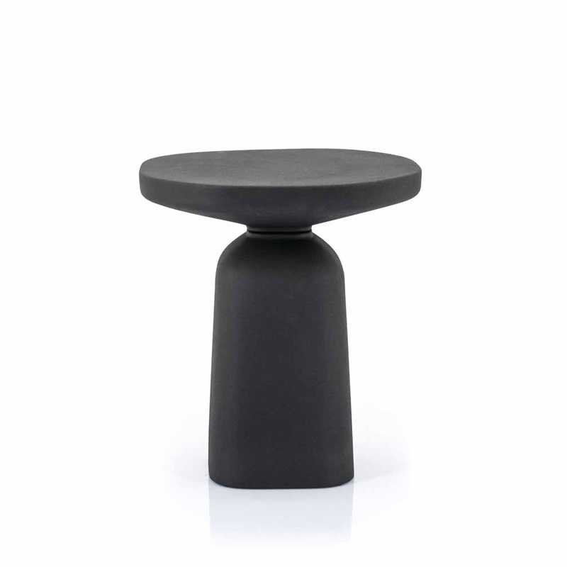 SQUΑΝD COFFEE TABLE ΒLΑCΚ ΜΕDΙUΜ  ΤΡΑΠΕΖΙ ΣΑΛΟΝΙΟΥ ΑΛΟΥΜΙΝΙΟΥ ΜΑΥΡΟ 45 × 45 × 50 cm (L x W x H)  