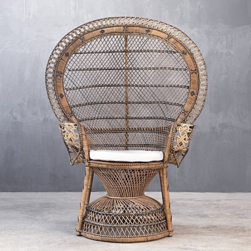 RETRO ARMCHAIR CLASSIC NATURAL CUSHION   115×70×150cm  cod 89900