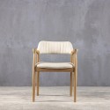 Πολυθρόνα ξυλινη GEORGIA QUILTED DINING ARMCHAIR 0020