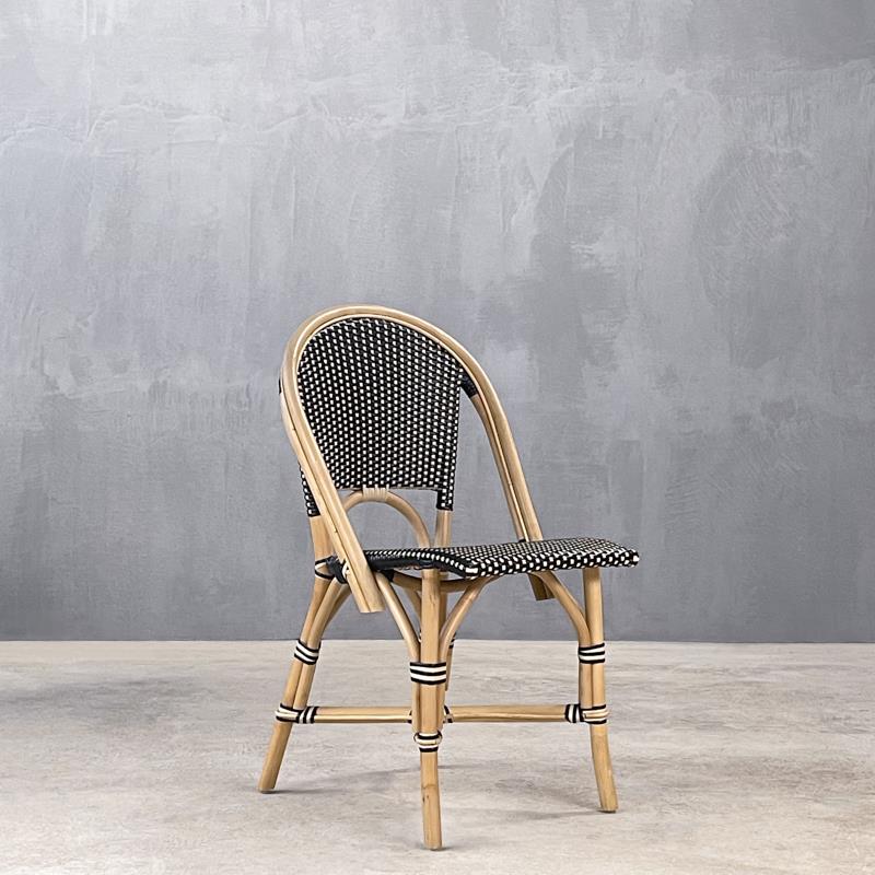 Καρέκλα ξύλινη GENEVA DINING CHAIR BEIGE / BLACK 1050