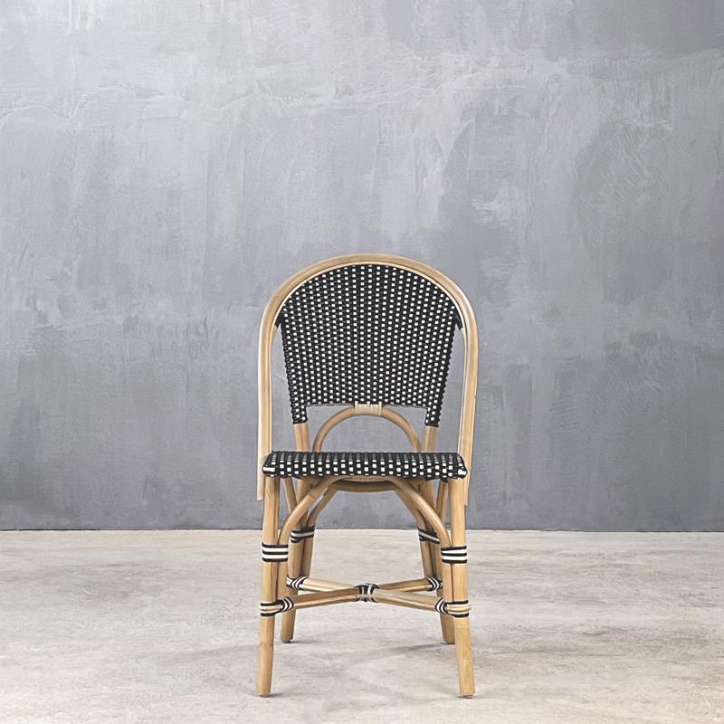 Καρέκλα ξύλινη GENEVA DINING CHAIR BEIGE / BLACK 1050