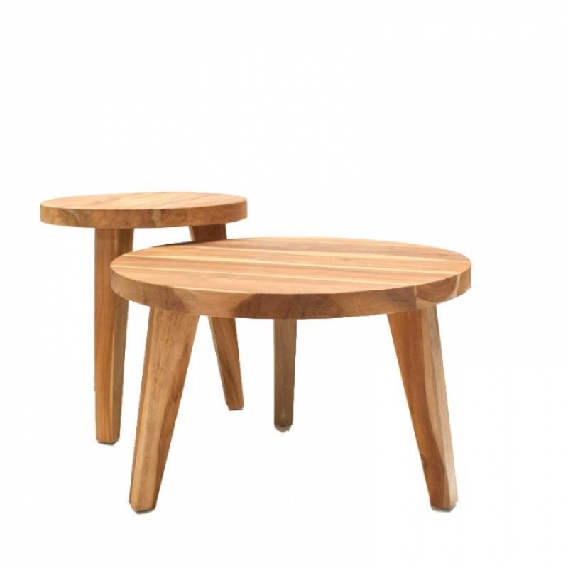 ΤΡΑΠEZAΚΙ ΣΑΛΟΝΙΟΥ LIO ΤΕΑΚ Μήκος: 45 cm, Πλάτος: 45 cm, Ύψος: 49 cm