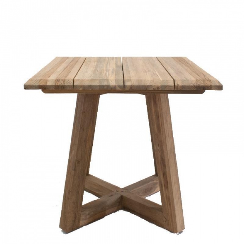 ΤΡΑΠΕΖΙ SΡΑRΤΑ RΕCLΑΙΜED ΤΕΑΚ 80Χ80Χ75  ( από μασίφ ανεπεξέργαστο teak ) 