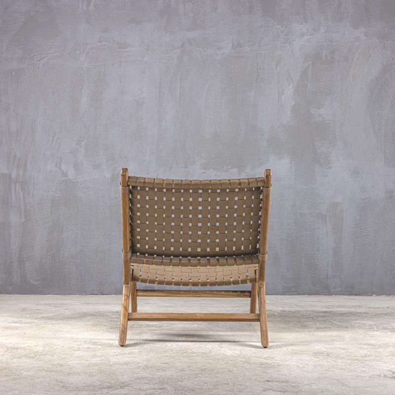 Καρέκλα ξύλινη STRAP OUTDOOR LOUNGE CHAIR 1500