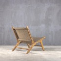 Καρέκλα ξύλινη STRAP OUTDOOR LOUNGE CHAIR 1500