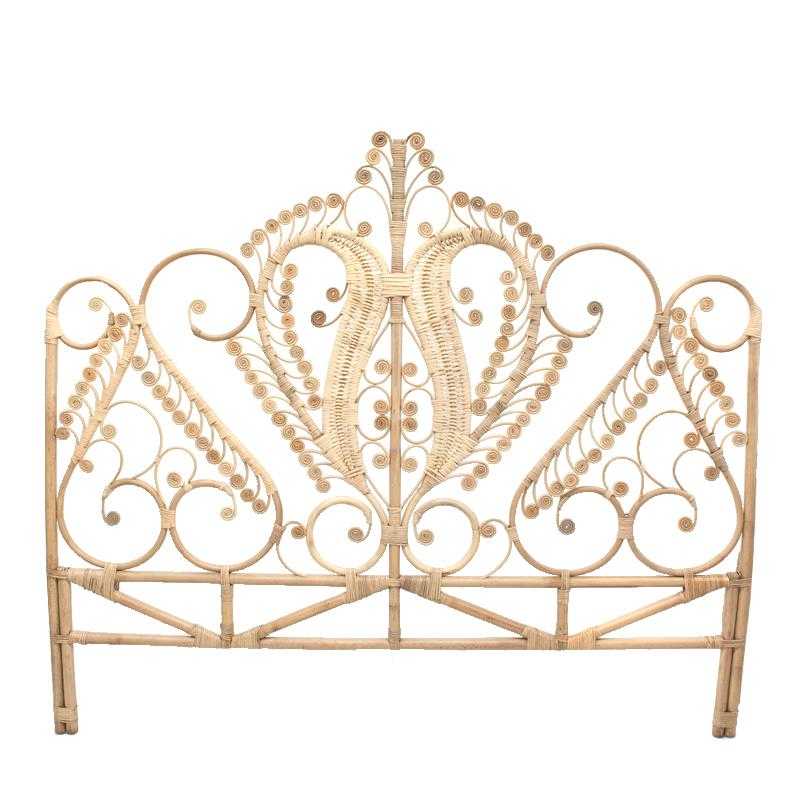 HEADBOARD PEACOCK KING NATURAL - ΚΕΦΑΛΑΡΙ ΚΩΔ 1816S -  183x160cm 