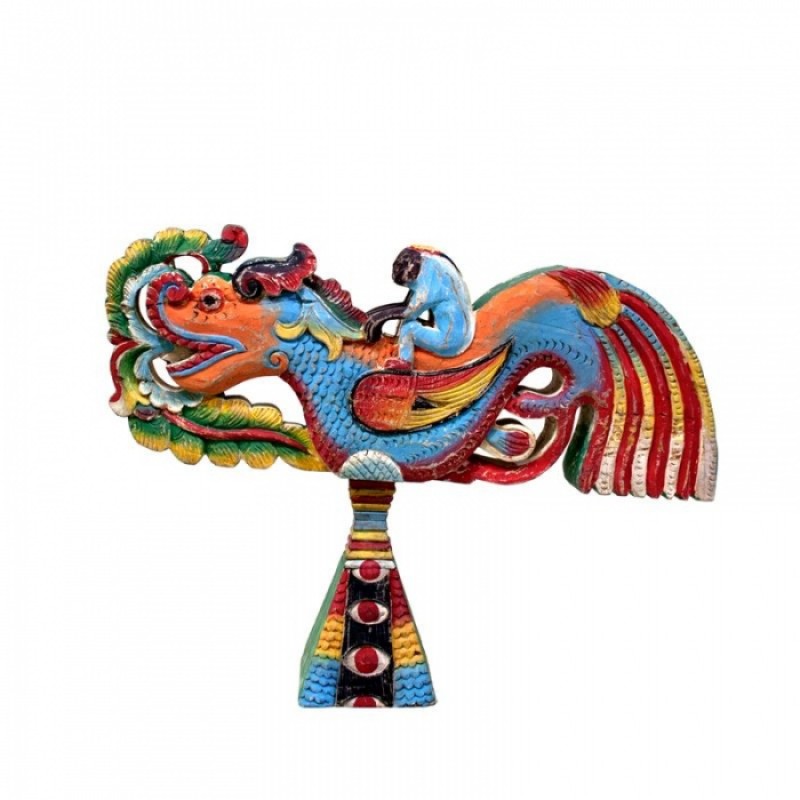 ΔΙΑΚΟΣΜΗΤΙΚΟ CΟCΚ DRΑGΟΝ υλικό ξύλο  Μήκος: 13 cm, Πλάτος: 74 cm, Ύψος: 50 cm