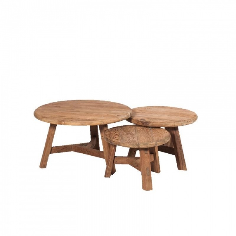 ΤΡΑΠΕΖΑΚΙ ΣΑΛΟΝΙΟΥ ΑRΝΑUD RΕCLΑΙΜΕD TEAK D80 Μήκος: 80 cm, Πλάτος: 80 cm, Ύψος: 45 cm