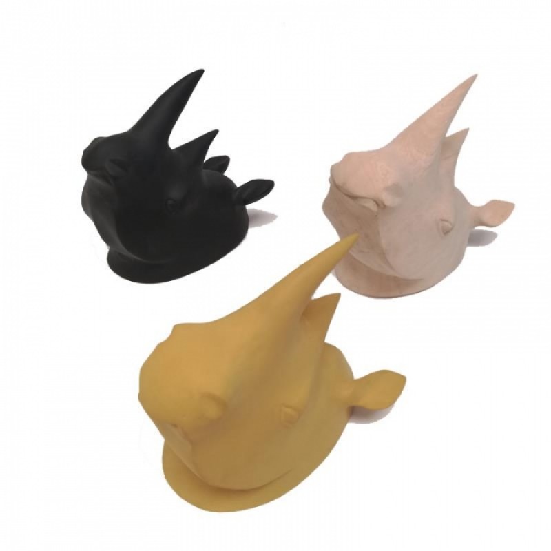 ΚΡΕΜΑΣΤΡΑ ΡΙΝΟΚΕΡΟΣ ΑΠΟ ΞΥΛΟ  Μήκος: 9 cm, Πλάτος: 15 cm, Ύψος: 15 cm