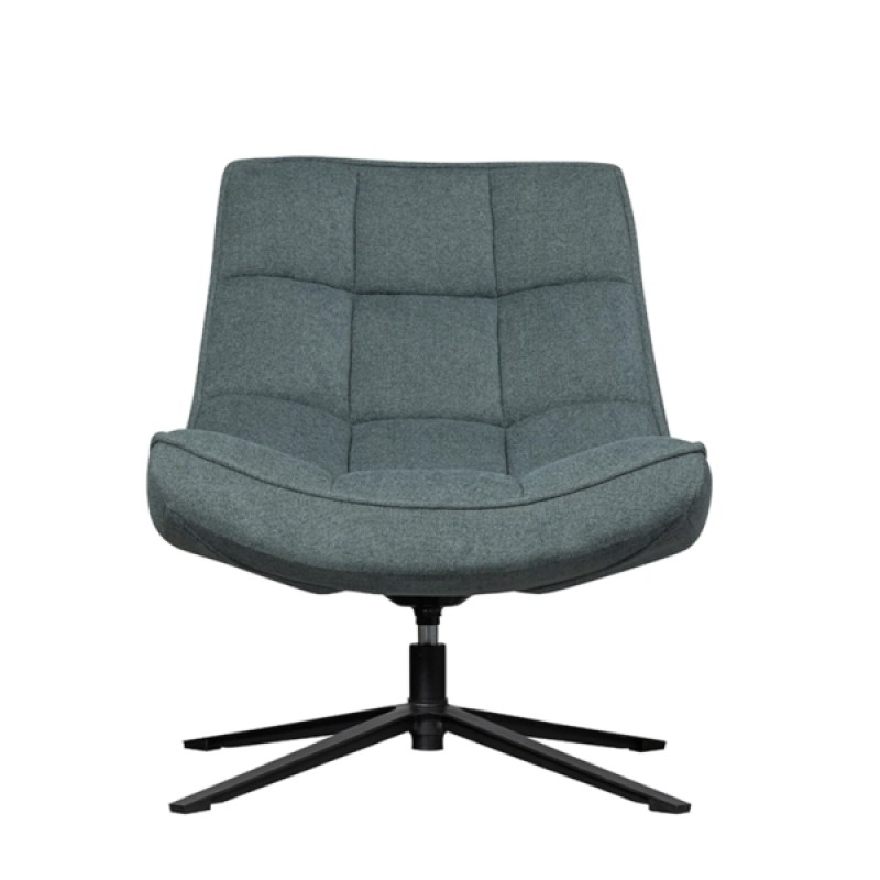 MUDI 374074-B L LΟUΝGΕ SWΙVΕL ΒLUΕ SΤΟΝΕ    Πολυθρόνα με γκρι ύφασμα   H 84 x W 74 x L 86 cm ​​​​​​​Article code: 374074-B