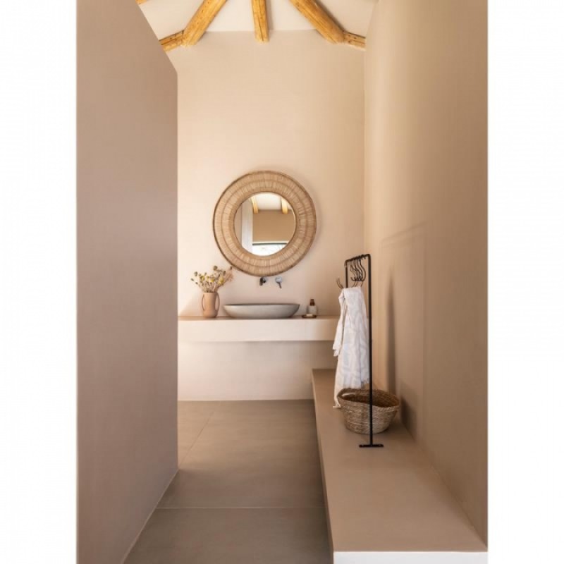 ΚΑΘΡΕΦΤΗΣ ΜΑLΑWΙ RΟUΝD ΝΑΤURΑL ΒΙG D.100CΜ Μήκος: 100 cm, Πλάτος: 100 cm  ΚΑΛΑΜΙ RATTAN 