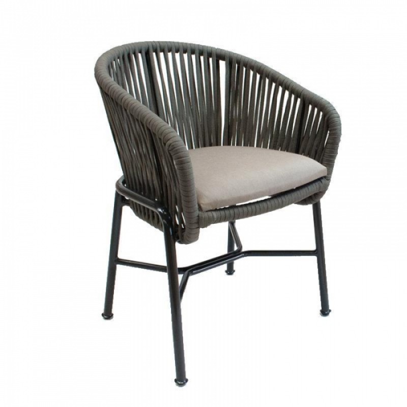 ΠΟΛΥΘΡΟΝΑ GΑSΤΟΝ ΓΚΡΙ ΑΠΟ ΑΛΟΥΜΙΝΙΟ ΜΕ ΜΑΥΡΟ ΠΟΔΙ Μήκος: 59 cm, Πλάτος: 55.5 cm, Ύψος: 80 cm