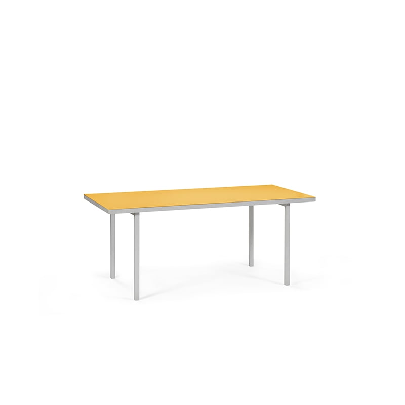 Τραπεζι αλουμινίου κίτρινο - γκρί  ALU DINING TABLE 180 YELLOW BY MULLER VAN SEVEREN 180 × 85 × 74 cm (L x W x H)  