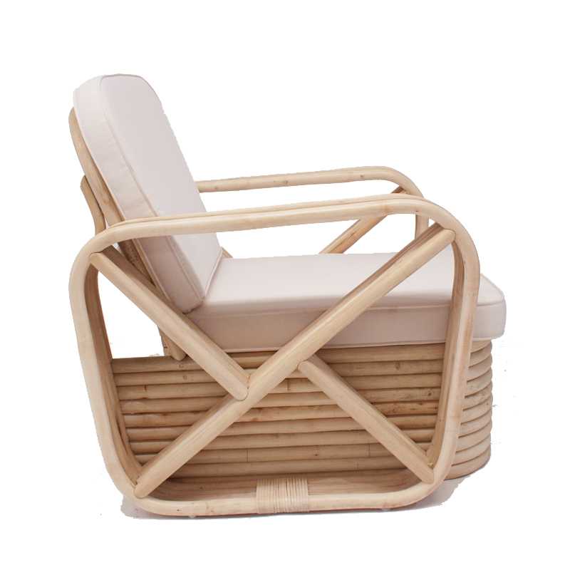 FERNANDO LOUNGE ARMCHAIR - ΞΥΛΙΝΗ ΠΟΛΥΘΡΟΝΑ KΩΔ 5395S 85x80x88cm