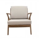 ZEAL LOUNGE ARMCHAIR TEAK - ΞΥΛΙΝΗ ΠΟΛΥΘΡΟΝΑ KΩΔ 5397S 75x90x77cm