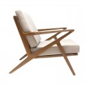 ZEAL LOUNGE ARMCHAIR TEAK - ΞΥΛΙΝΗ ΠΟΛΥΘΡΟΝΑ KΩΔ 5397S 75x90x77cm