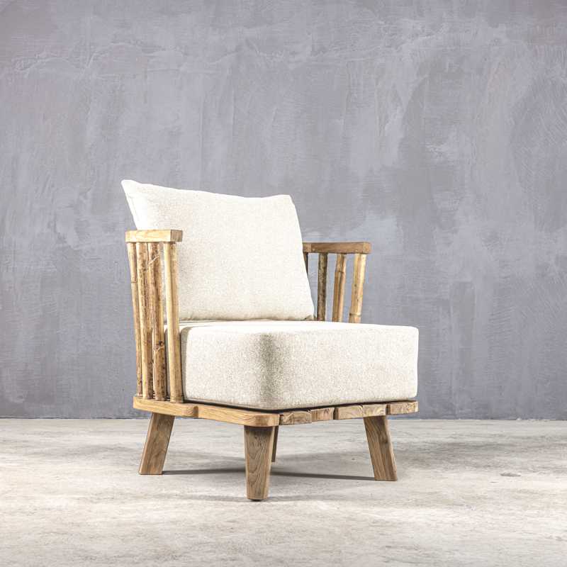 SHIBUYA BEACH CHAIR - ΞΥΛΙΝΗ ΠΟΛΥΘΡΟΝΑ KΩΔ 5406S 70x70x68cm